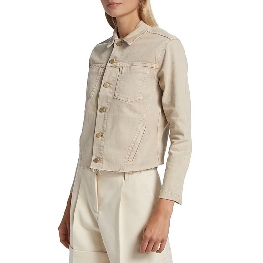 L'AGENCE Janelle Beige Jean Jacket